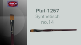 Artigo 1257 Synthetic plat rode korte steel No. 14  p/st