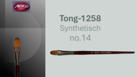 Artigo 1258 Synthetic kattentong- rode korte steel No. 14  p/st