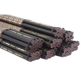 Viarco  Set van 6 zachte houtskoolpotloden Soft Carbon