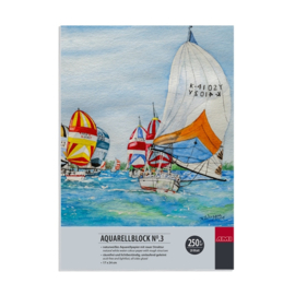 AMI Aquarel blok No.3- 250 grams-GROF-  17x24 cm