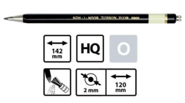 Ko-I-Noor Vulpotlood  Ø 2,0 mm ( ZONDER STIFTJES!)