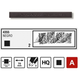 Koh-I-Noor  Black drawing lead medium 4355/2  ds. 18 stuks