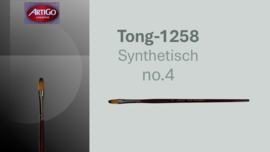 Artigo 1258 Synthetic kattentong- rode korte steel No. 4 p/st
