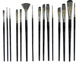 MusBrush Penseelset  M40~18 delig Synthetisch in Etui