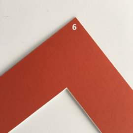 Passe-Partouts Brown & Red  tinten  op maat gemaakt ( prijs vanaf)