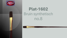 Penseel Artigo 1602 Synthetic nr. 8  Plat  p/st.