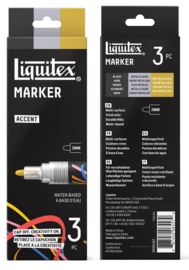 Liquitex Acrylic Marker 2mm Accent set 3-delig