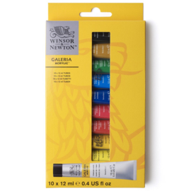 Winsor & Newton Galeria Acrylic set 10 tubes 12 ml