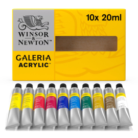 Winsor & Newton Galeria Acrylic set 10 tubes 20 ml