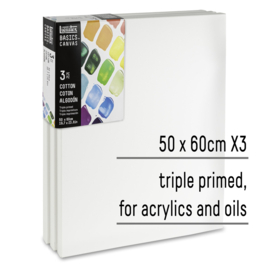 Liquitex Basics Canvas Set 3 stuks 50 x 60 cm