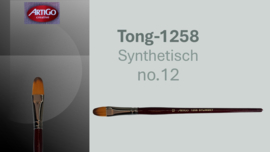 Artigo 1258 Synthetic kattentong- rode korte steel No. 12  p/st