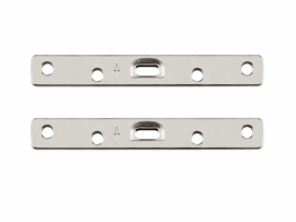 Schroefplaatjes groot 89 mm 4 gats ( per stuk)