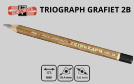 Koh-I-Noor TRIOGRAPH grafietpotlood 2B (per stuk)
