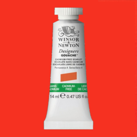 W&N Designers Gouache Cadmium FREE Scarlet 903-serie 4