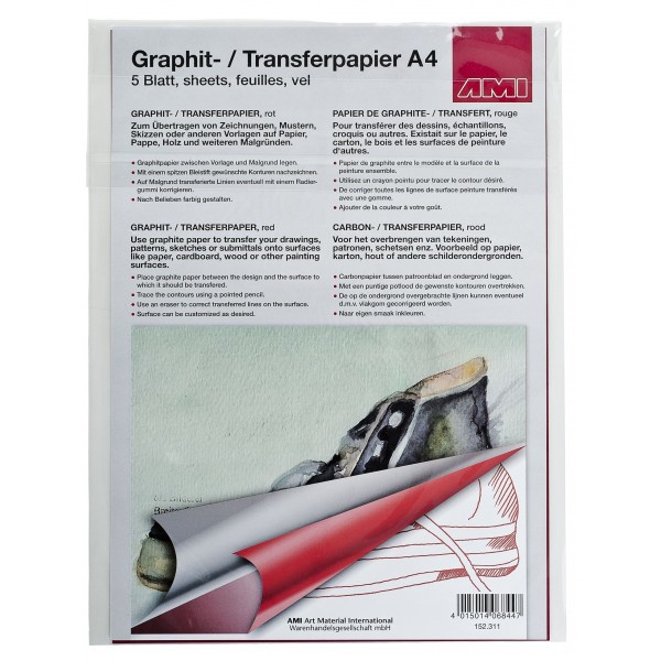 Glimmend mini enthousiast AMI Transfer papier A4 Rood | Tansfer Papier | Teken en Schilder Outlet