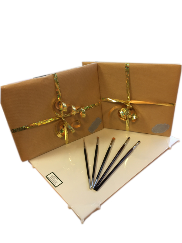 Afdrukken behandeling Samenpersen MusPaneel Cadeau Set Study-line 25x35 met Mus penselen | Schilder & Art  sets | Teken en Schilder Outlet