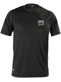 KWON Sportshirt Functional zwart met TBN logo