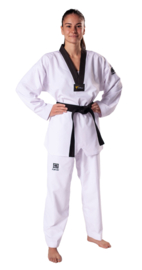 KWON Taekwondo Dobok Premiere Plus, Zwarte revers - WT Approved