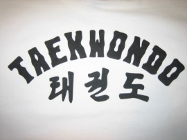 Taekwondo T-Shirt met bedrukking op de rug