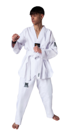 KWON Taekwondo Dobok Premiere Plus witte V-hals - WT Approved
