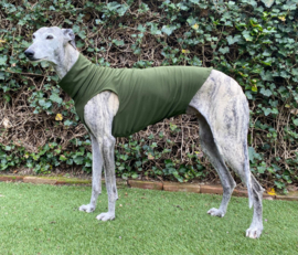 Zomershirtje effen legergroen