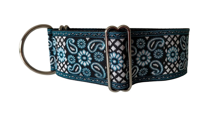 Halfslip Martingales  - Paisley motief in turquoise en zilver