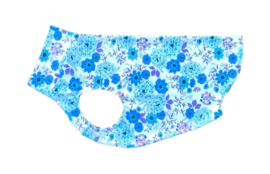 Zomershirtje bloemen BLAUW