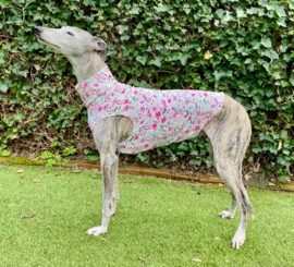 Katoenen shirtje VELDBLOEMETJES ROZE