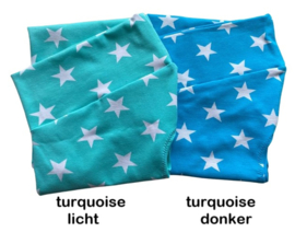 Zomershirtje sterren licht turquoise