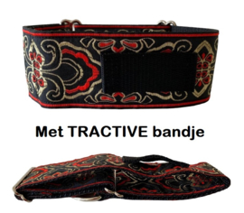 Halfslip Martingales  - rood-goud op zwart