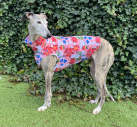 Katoenen shirtje bloemen ROZE