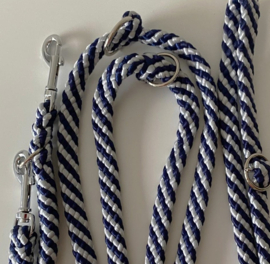 lijnen  DONKERBLAUW-ZILVERGRIJS