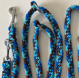 lijnen BLAUW-TURQUOISE-BRUIN