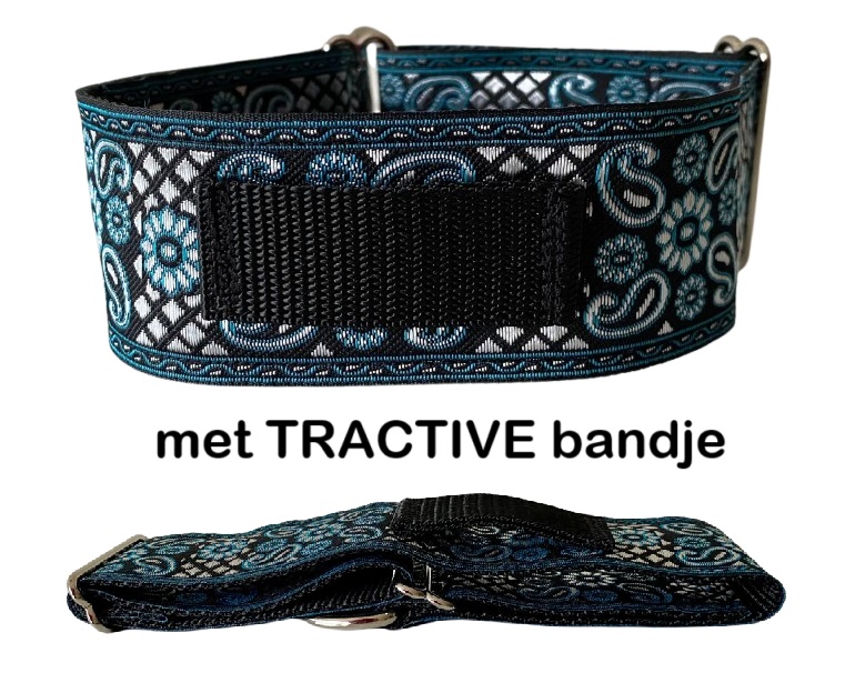 Halfslip Martingales  - Paisley motief in turquoise en zilver
