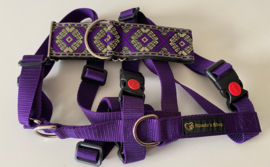 Halfslip Martingales  - motief met paars