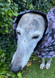 UITVERKOCHT Softshell (regen)jassen - DONKERBLAUW GEBLOEMD