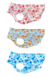Zomershirtje bloemen BLAUW