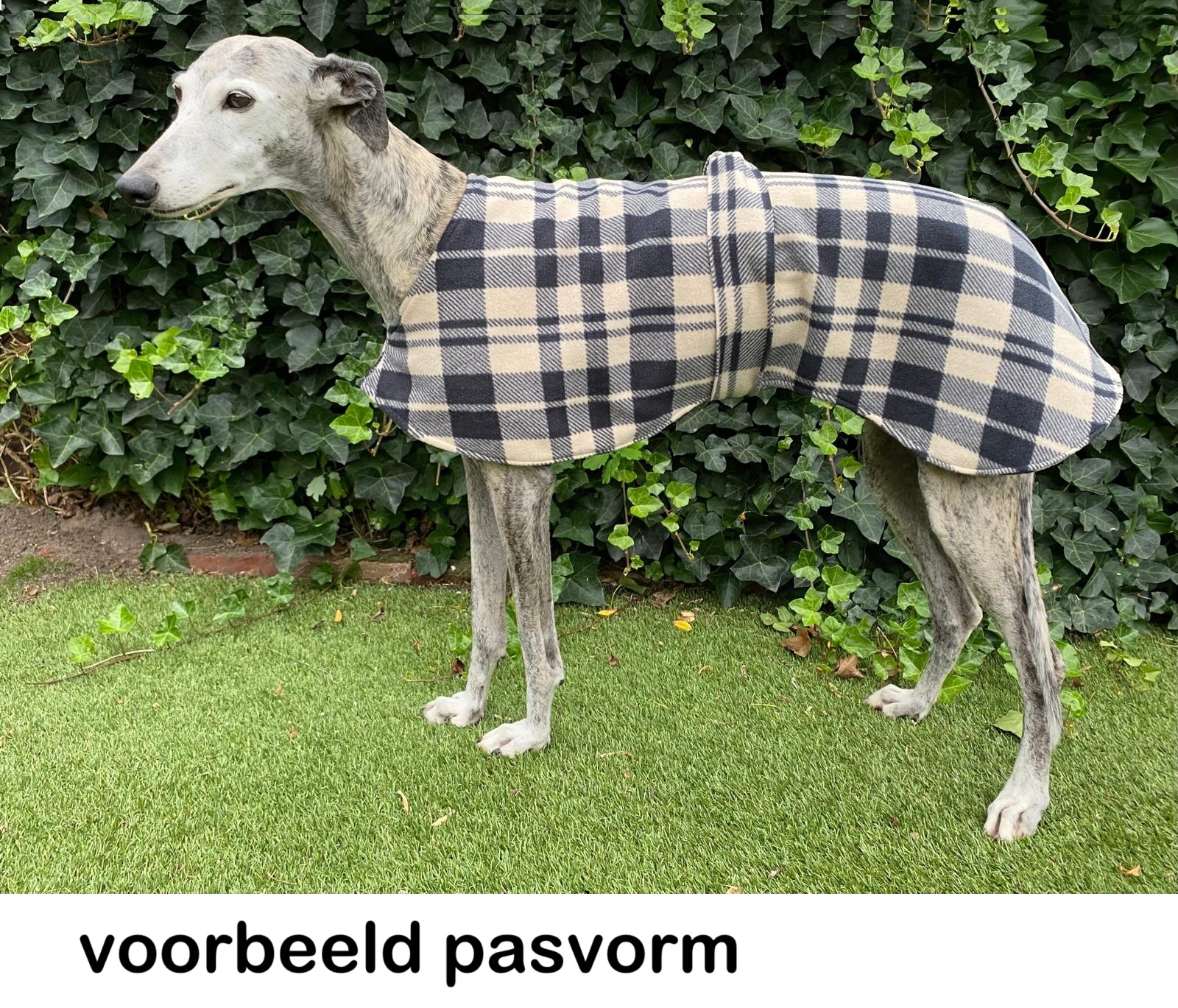 Fleece pyama/jasje - GRIJS rugmaat 70 cm