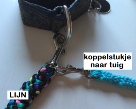 Koppelstukjes tuig-halsband diverse kleuren