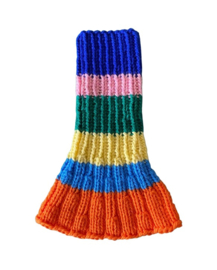 Wijd uitlopende lange kol - vrolijke kleurtjes 001