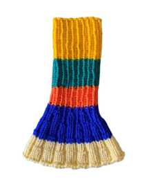 Wijd uitlopende lange kol - vrolijke kleurtjes 003