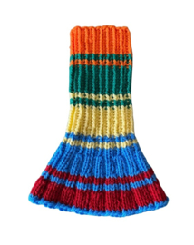 Wijd uitlopende lange kol - vrolijke kleurtjes 002