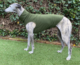 Zomershirtje effen legergroen