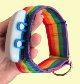 Halfslip Martingales  - ruiten in fuchsia-paars-lime