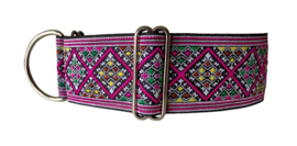 Halfslip Martingales  - ruiten met fuchsia