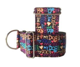 Halfslip Martingales  - "I love my dog"