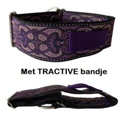 Halfslip Martingales  - paars lila motief op zwart