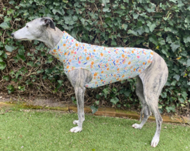 Katoenen shirtje VELDBLOEMETJES ORANJE