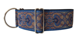 Halfslip Martingales  - beige-terra motief op blauw