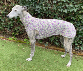 Zomerjumper bloemen paars-lila-roze